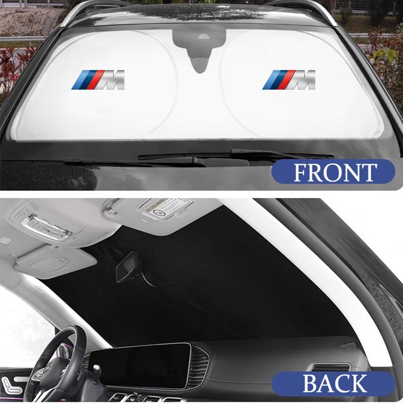 Motorcycle Sticker/Car Windshield Sun Shade Visor UV Protection Shield For BMW M M2 E46 E90 E60 F30 F10 E39 E36 E87 E92 E91 E30 QZ8