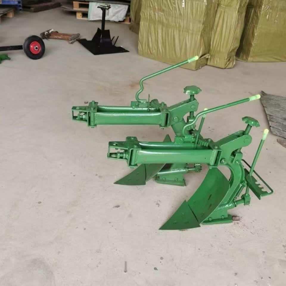 Reversible Double-Sided Mini-Tiller Plow with Cultivating and Furrow Plowshare