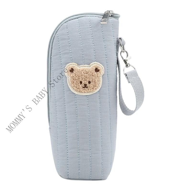 H3CD Изолированная сумка для детской бутылочки из алюминиевой фольги, дышащий хлопок для крепления к коляске и удобства в путешествиях