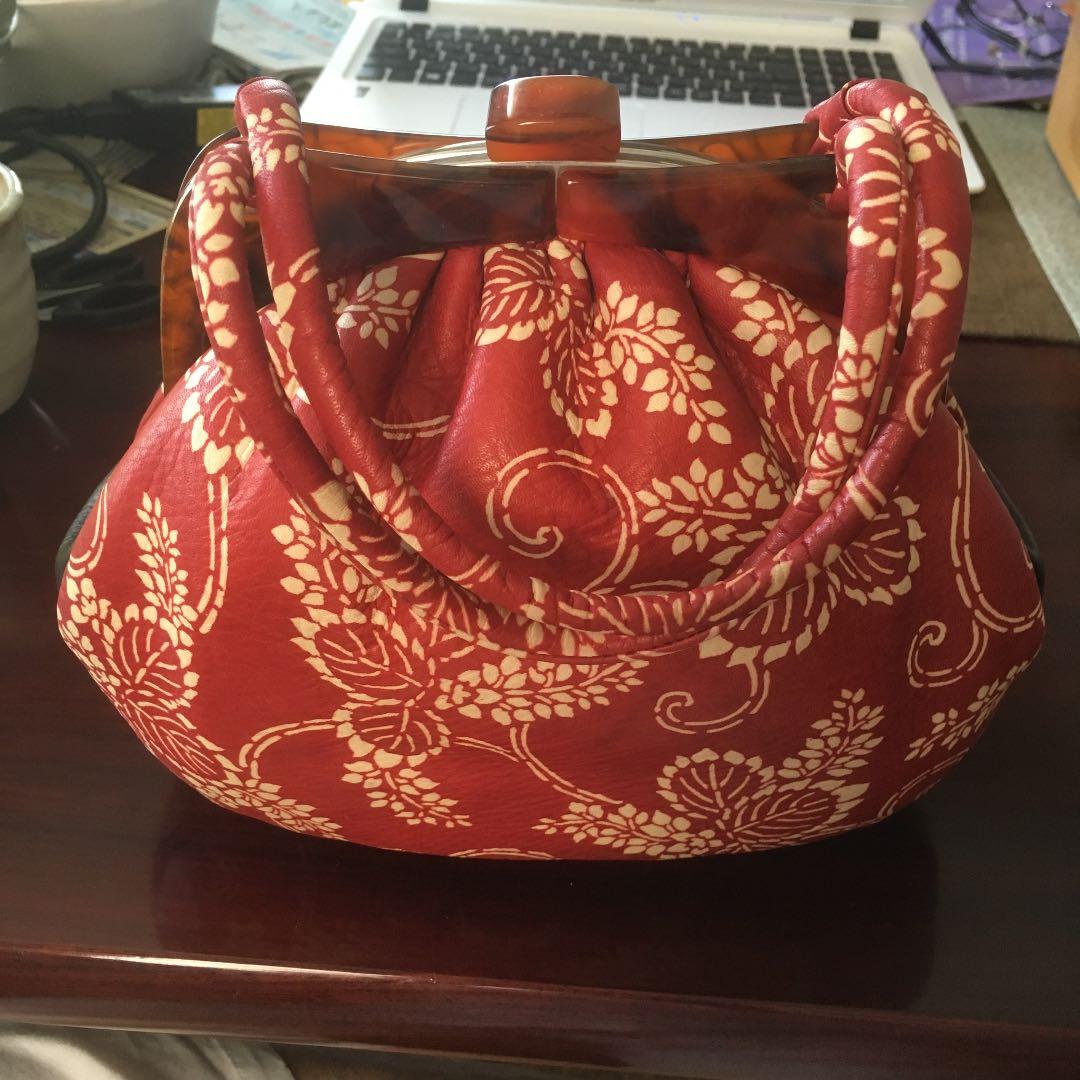 

[USED] Genuine leather Japanese style handbag