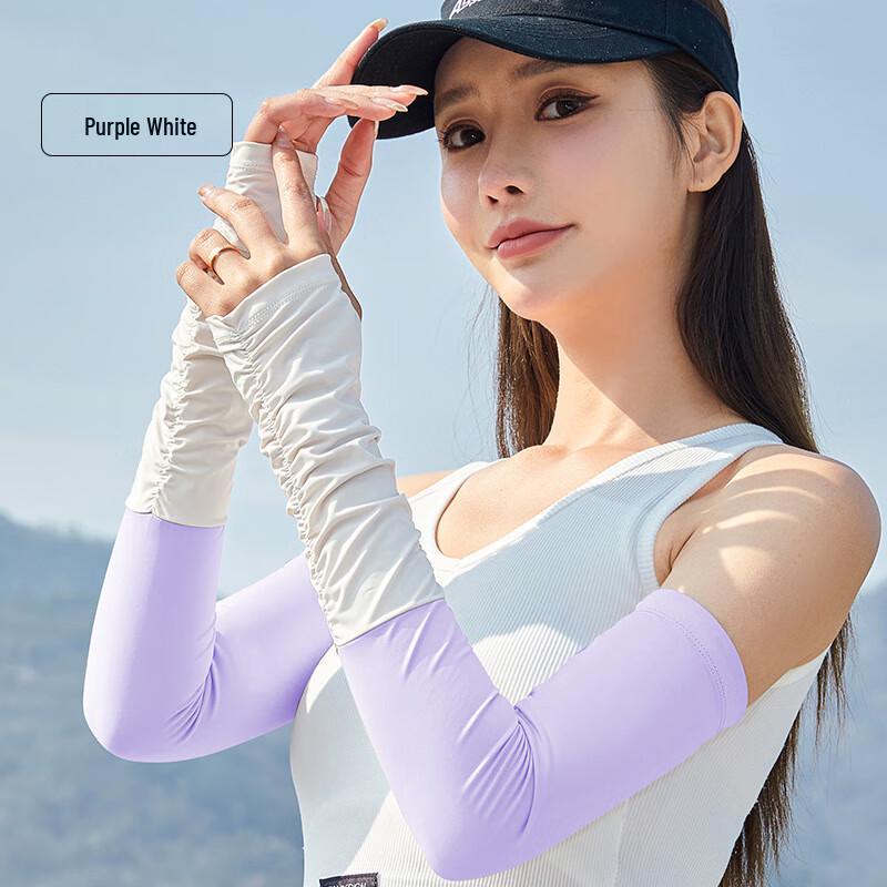 MEET SUNNY UV Protection Arm Sleeves One Size, 2 Pairs