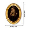 MZCT455-481 Creative 3D Wooden Round Photo Frame Refrigerator Magnet