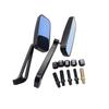 JPMODAO Modified Universal Motorcycle Electric Car Rearview Mirror, 2 x 10 MM Screw Teeth,