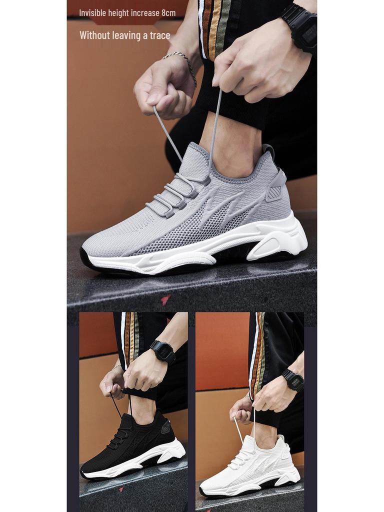 Men's Height-Boosting Thick Sole Shoes