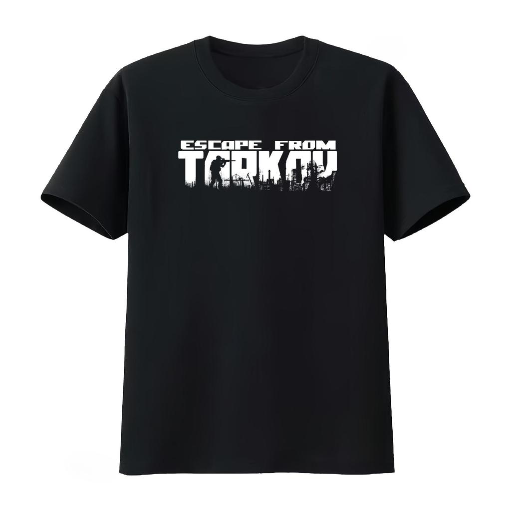 Escape From Tarkov Logo Vintage T Shirt Retro Style Comfortable Fit Perfect for Gamers Unisexs Clothing Women 2026 Summer T Shirt