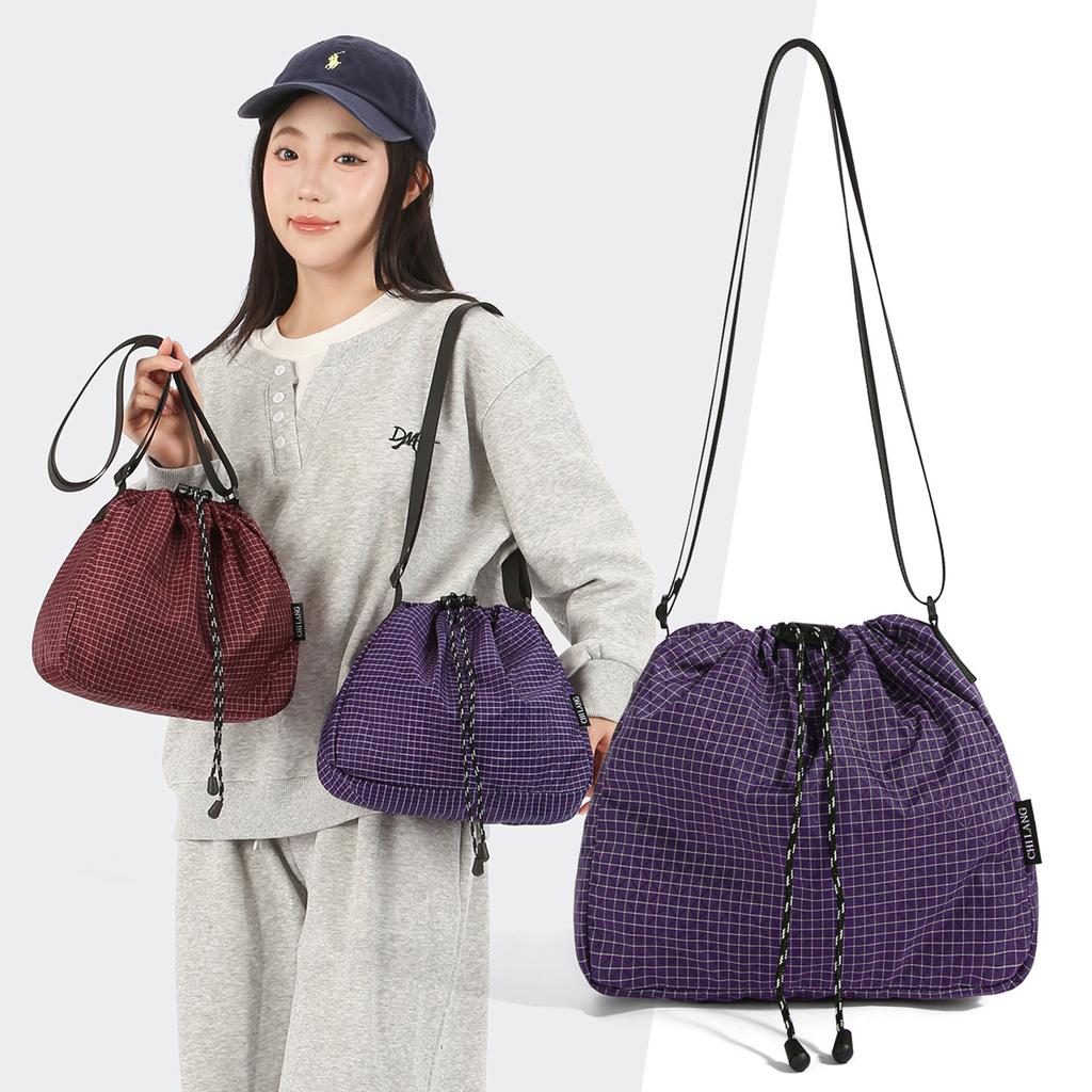 Kordelzug Mode Kleine Tasche Umhängetasche Damen Pendler Lässig Leichte Schulter Mama Beuteltasche