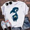 New Disney Women T-shirt Kawaii Lilo Stitch Print Tee Shirts Fashion Short Sleeve T Shirt Female Streetwear Y2k Clothes Top