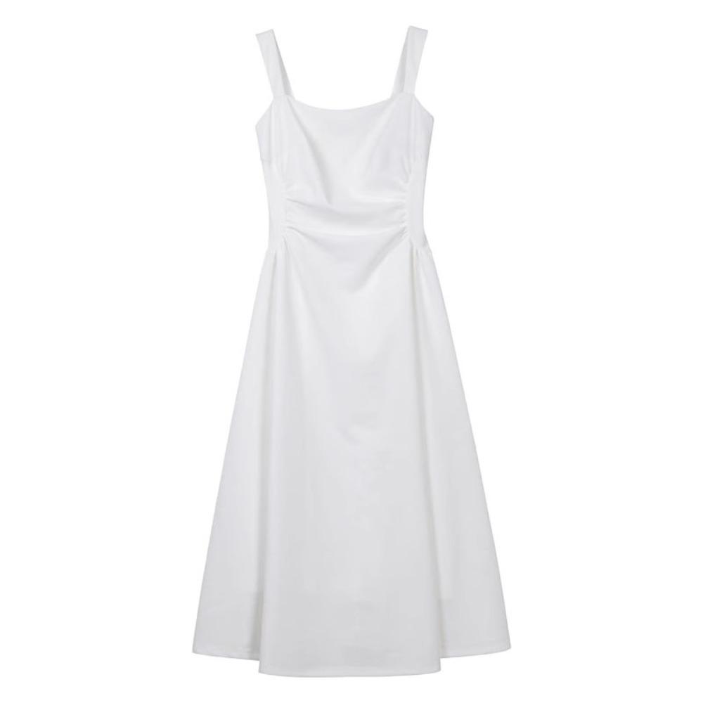 

Платья для Кинсеаньера А-силуэта, Платье-слинг без рукавов для девочки, Облегающее, Платье-камисоль, Платье-тюльпан, Женские XL белый