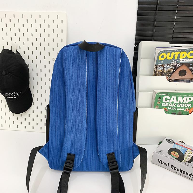 Large Capacity School Bag Color Block Multifunctional Travel Backpack Unisex Backpack