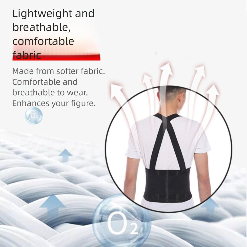Pressurization Strap Waist Trainer Belt Dual Adjustable Sports Lumbar Support Brace  Spine Support