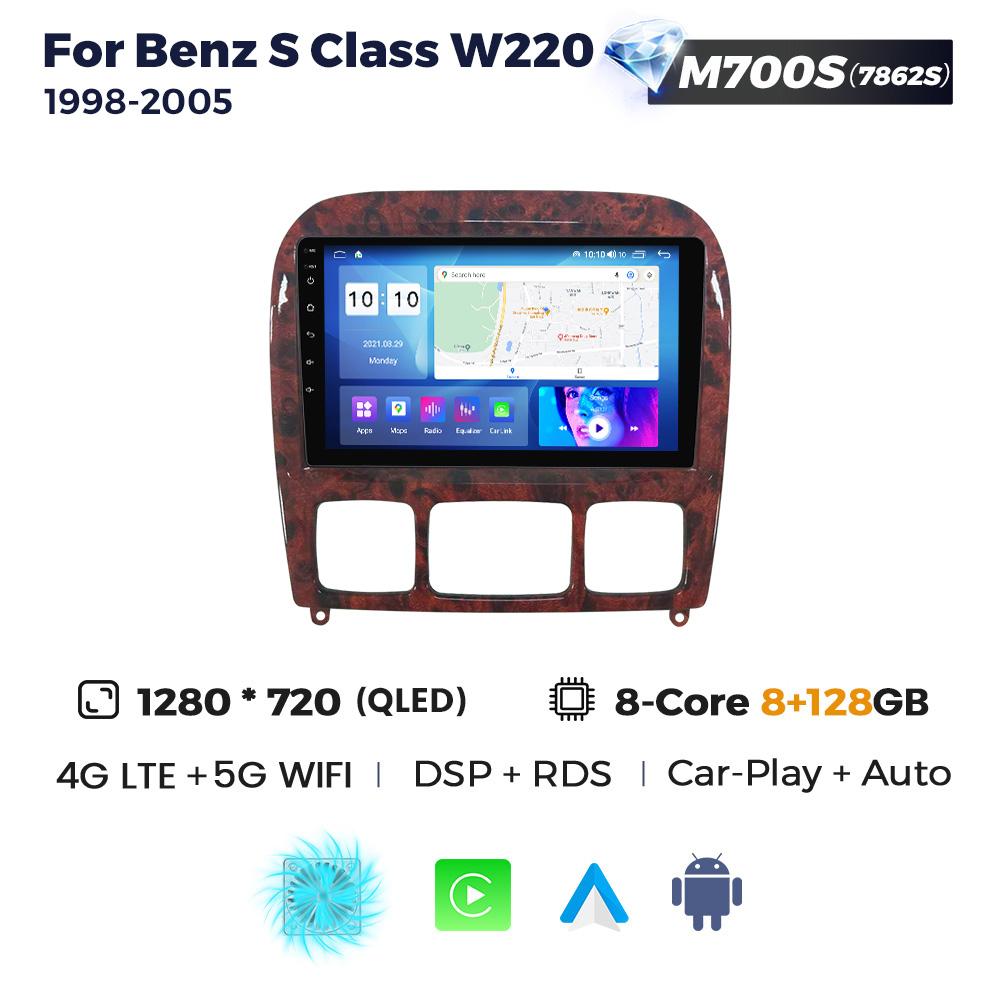 Navifly 2Din Android Car Radio Multimedia Player GPS For Mercedes Benz S Class W220 S280 S320 S350 S400 S430 S500 S600 1998-2005