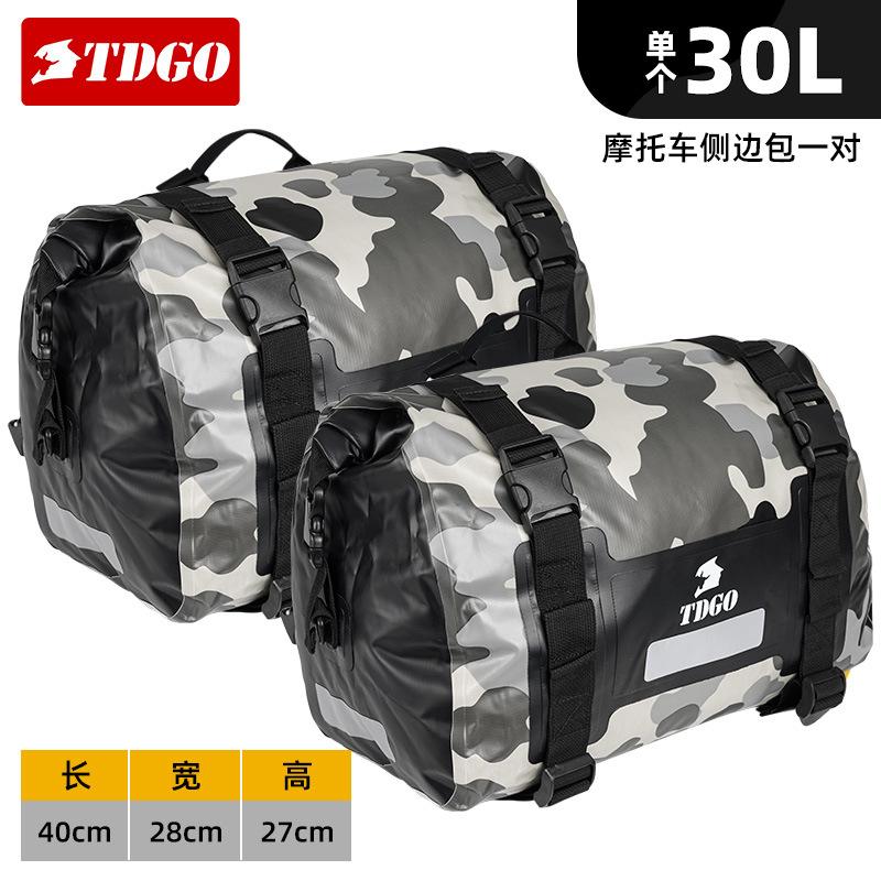 Waterproof Motorcycle Tail Bag, Knight Touring Luggage Rear Seat Pack Side Pannier Dry Bag for Long Rides