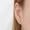 [Onm] Onm Fashion Piercing Cubic Two-Pin 3-Piece Set (S9594107)
