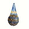 1pc Durable High-Quality Basketball and Football Mesh Bag,with Reinforced Stitching,Portable Sports Equipment Bag,Safe Storage