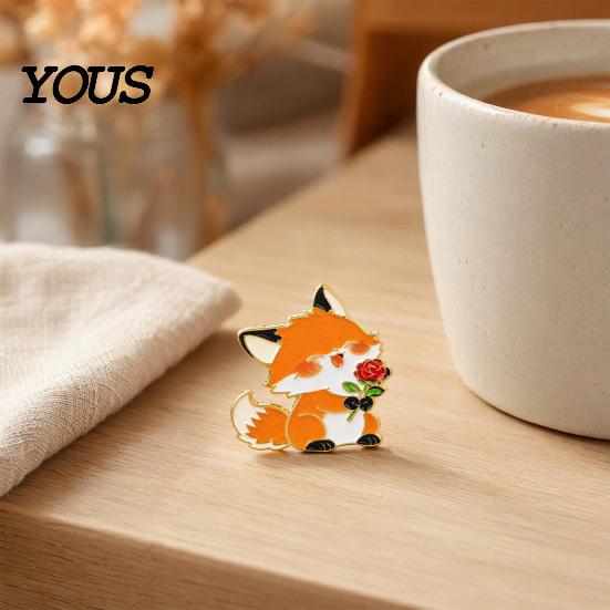 Non-slip Brooch Pin Pin, Animal Flower Design Fastener, Buckle-Type Fixing Pins, Enamel Paint Stable Buckle Pins for Backpacks And Hoods