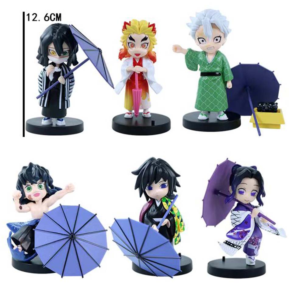 Model Creative Model New Hot Sale Demon Slayer Tanjiro Nezuko anime cartoon figure personalized statue ornament box Gift