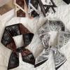 New Luxury Narrow Short Silk Scarf for Woman Skinny Scarves Paisley  Hairband Small Bag Tie Hangbag Handle Ribbon Kerchief
