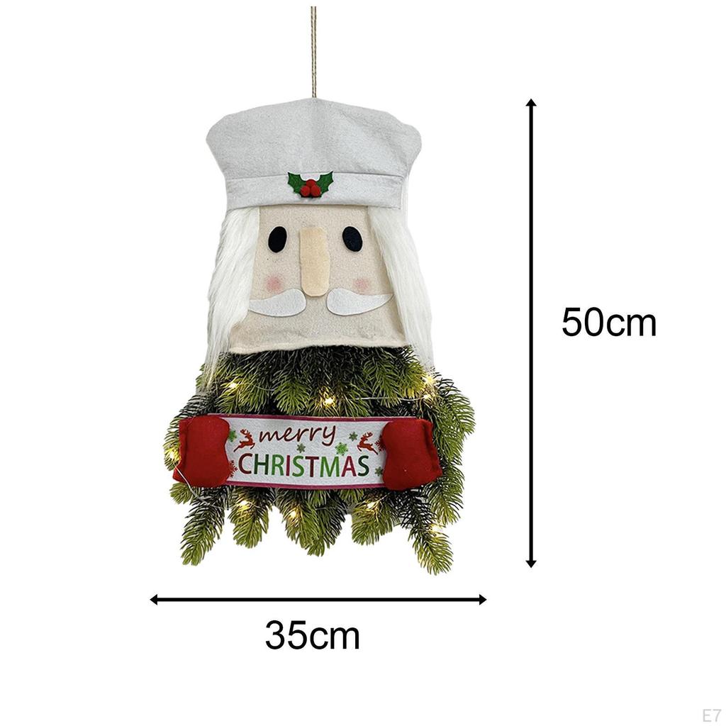 Christmas Tree Ornament Handcraft Creative with Hanging Ropes Lights Xmas Pendant