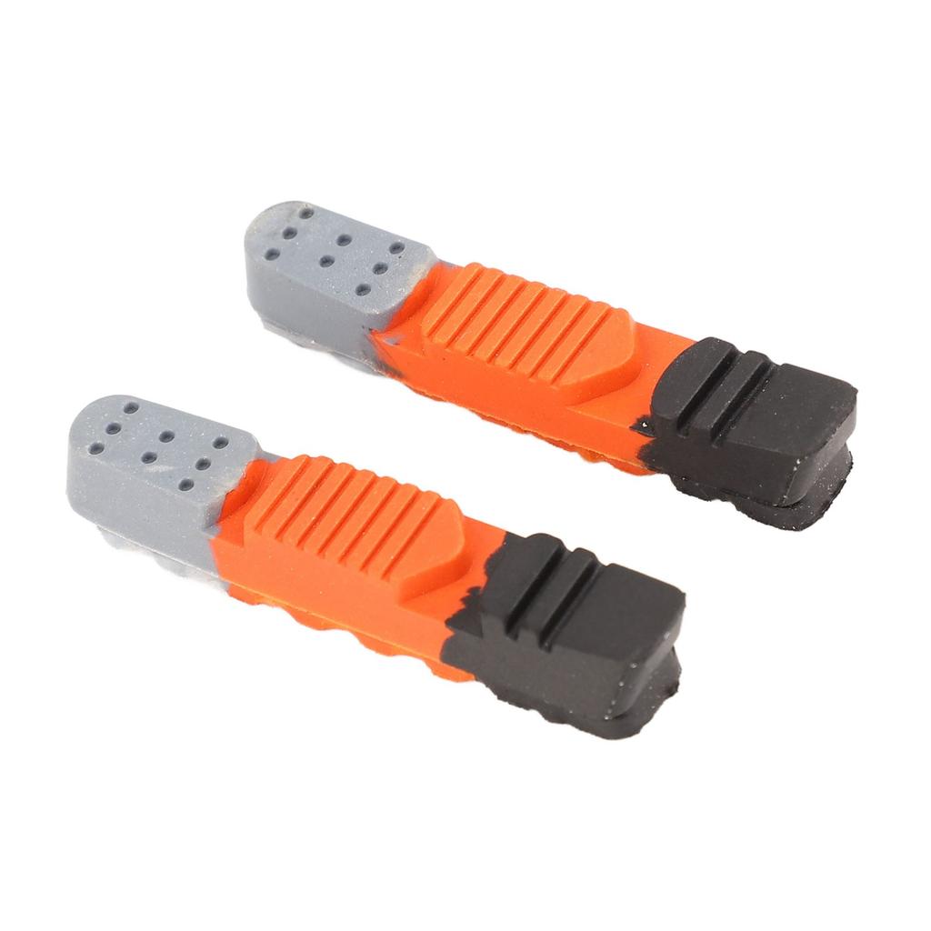 1 Pair Bike Brake Pads Wear Resistant Rubber 3 Color Brake Pads Blocks for Road Bikes Mountain