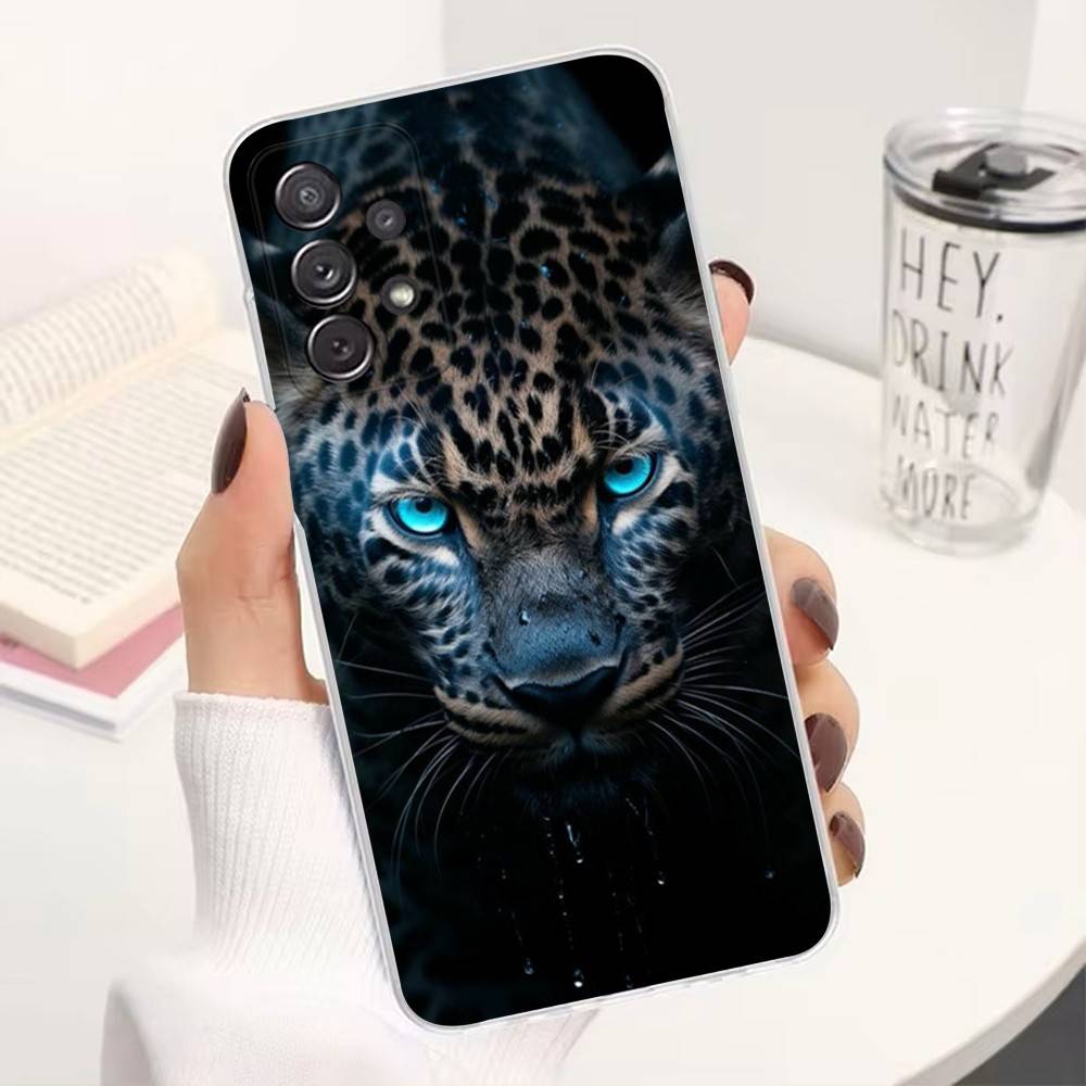 Cooler Leopard Für Samsung A51,30,71,S9,Ultra,Lite,S23,22,21,Plus,10,20,FE, Transparent, Silikonhülle