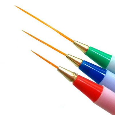 Vogue 3 Ks/Sada Nail Art Jemný Liner Dizajn Detail Dekor Maľovanie Kreslenie DIY Pero Štetec