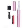 Electric Eyebrow Trimmer Portable Eyebrow Hair Remover Multifunctional Facial Hair Clipper for Men Women Pink