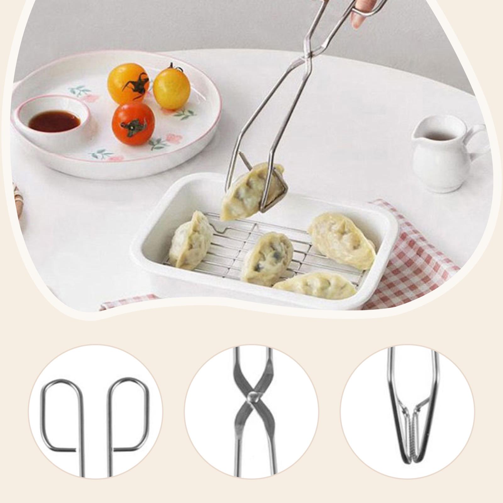 Kitchen Triangle Tong Food Clip Serving Utensil Kitchenware Heavy Duty Serrated Length 24 cm
