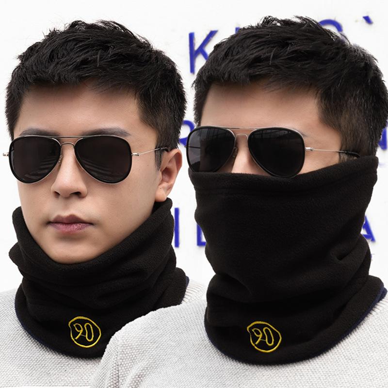 Men'S Trendy Neck Protection And Warm Headband Scarf For Women'S Autumn And Winter Cycling, Windproof And Thickened With Fleece