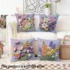 1/4Pcs Floral Patterned 2D Flat Print Pillow Covers Sofa Bed Cushion Cover Home Bedroom Decoration, 2D Flat Printing