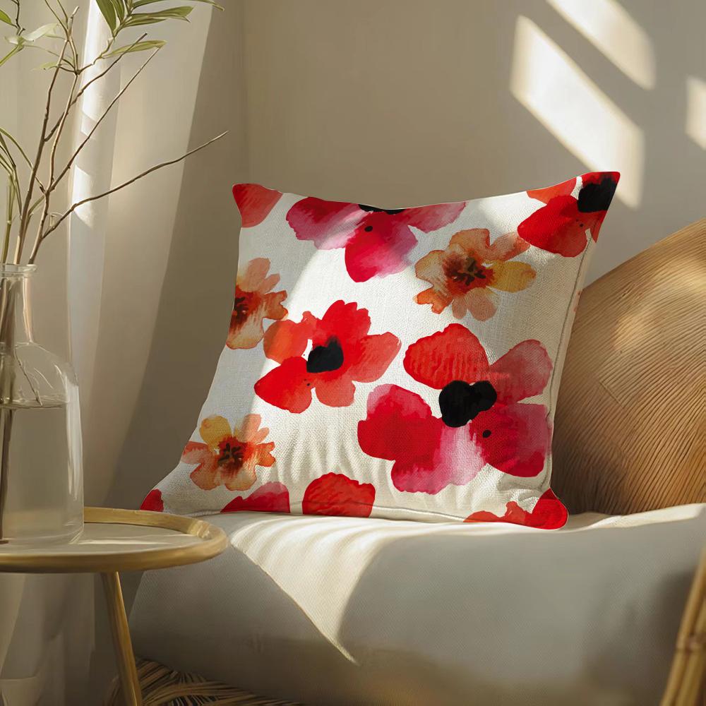 Springandsummerfloral Pillow Case Pillowcase, Double-Sided Printed, Sofa Cushion, Bedroom Headboard