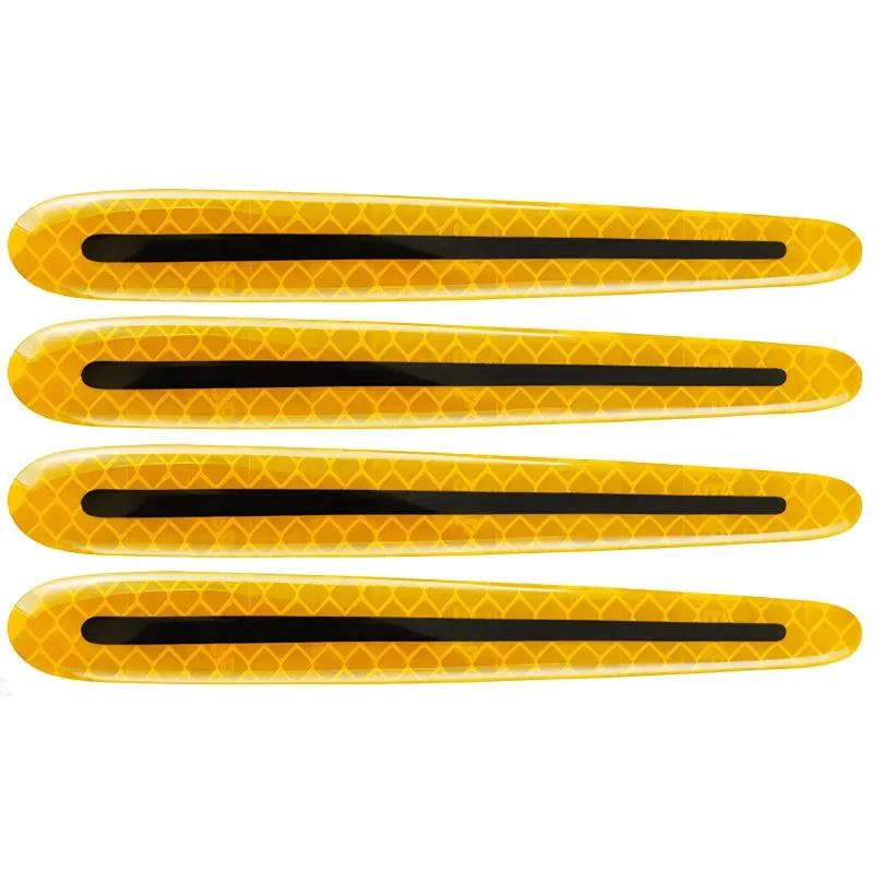 Car Door Reflective Stickers Anti-scratch Safty Warning Stickers Auto Handle Protection Film Exterior Styling Car Accessories