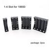 2pcs 1 2 3 4 Slot Port 18650 Power Bank Cases 3.7v High Quality DIY Battery Box Hard Case Container With Hard Pin Easy Welding
