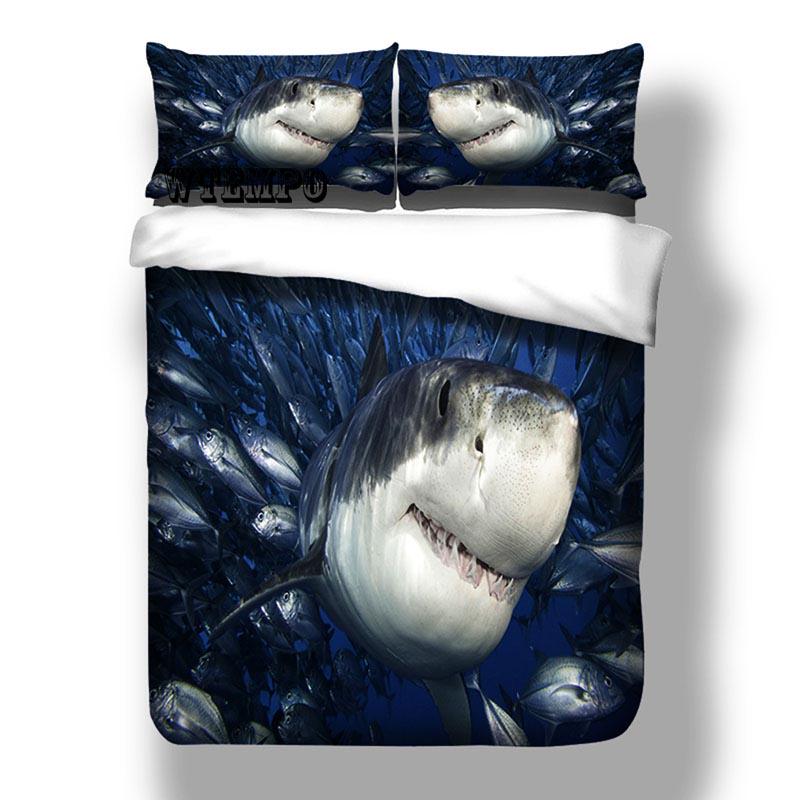 shark bed set twin