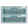 Kokuyo Letter Case, Clear Drawer, A4, 2 Deep Drawers, LC-UNT202M