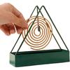 Portable Iron Mosquito Coil Holder with Handle - Fireproof Material Incense Holder