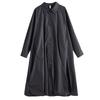Long Sleeve Oversized Cotton Vintage Black Casual Loose Autumn Spring Trench Coat for Women Outerwear