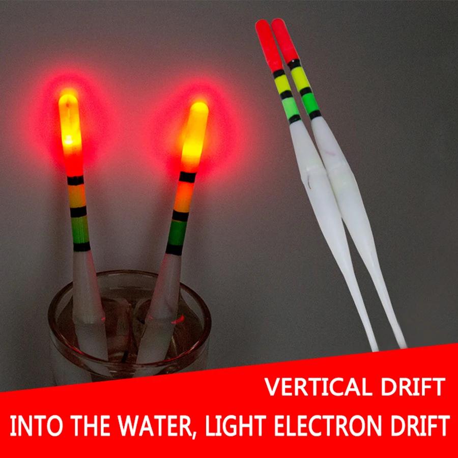 10Pcs Brighten In Water Electronic Night Fishing Float LED Light Carp Fishing Luminous Light Floating Bobber for Stream Fish 260319
