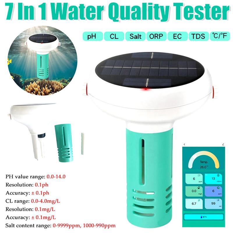 A72U For 7 In 1 For PH ORP Total Dissolved Solids Salinity Temp Swimming Pool Water Teste
