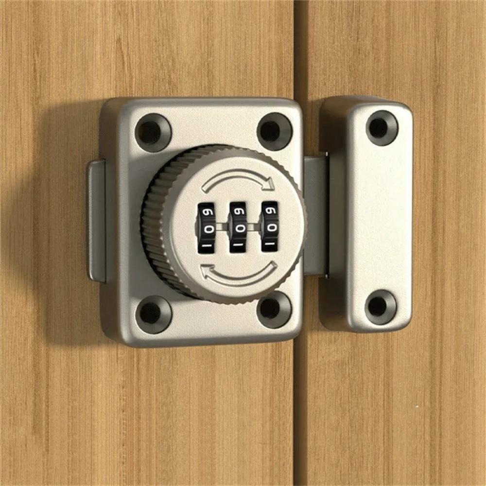 Security Protection Password Lock with 3 Digits Anti-Theft Door Password Catch  Entry Gate