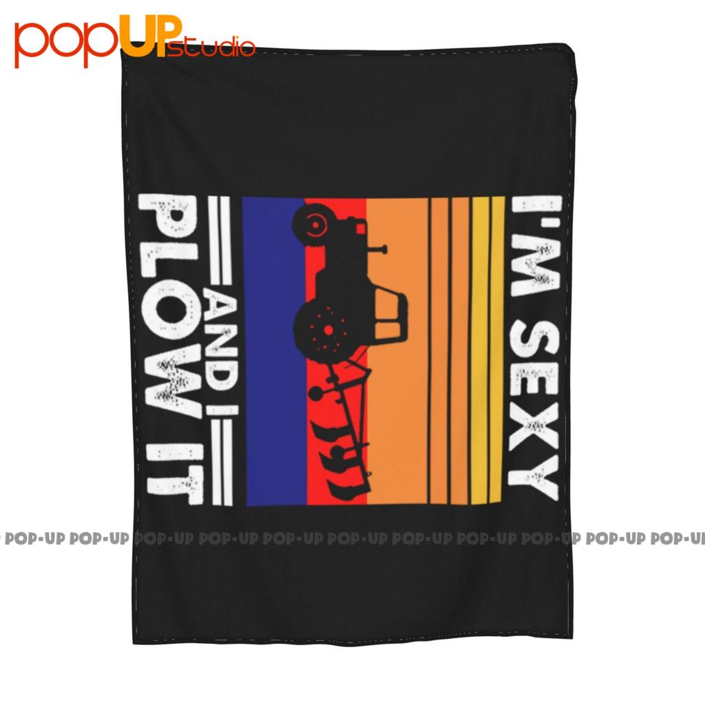 Farmer I'M Sexy And I Plow It Vintage Ultra-Soft Blanket Quilt Winter Sofa Cover Bed Covers