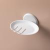 1Pc Bathroom Soap Dish Storage Basket Box Plastic Drain Holder Strong Wall Hanging Soap Box Punch-free Suction Cup