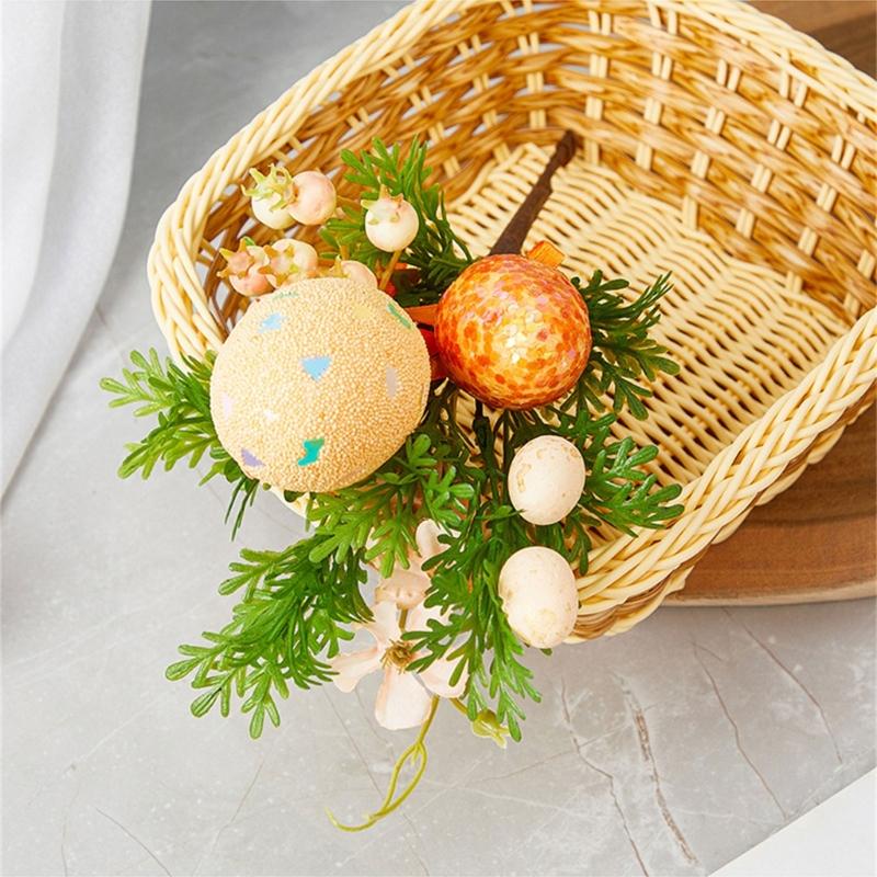 Sophisticated Easters Foam Eggs Bouquet Decoration Bright Color Suitable for Holiday Atmosphere Home Party Display