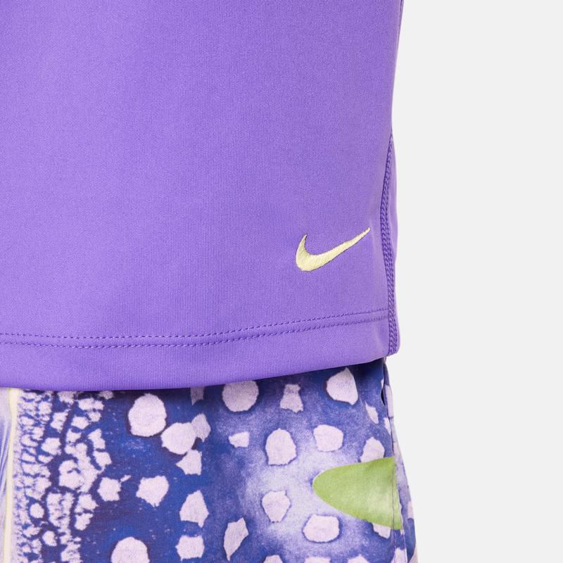 Nike Loose Fit Round Neck Short Sleeve T-Shirt With Letter Print Kids Tops Grape-Purple FB1301-542