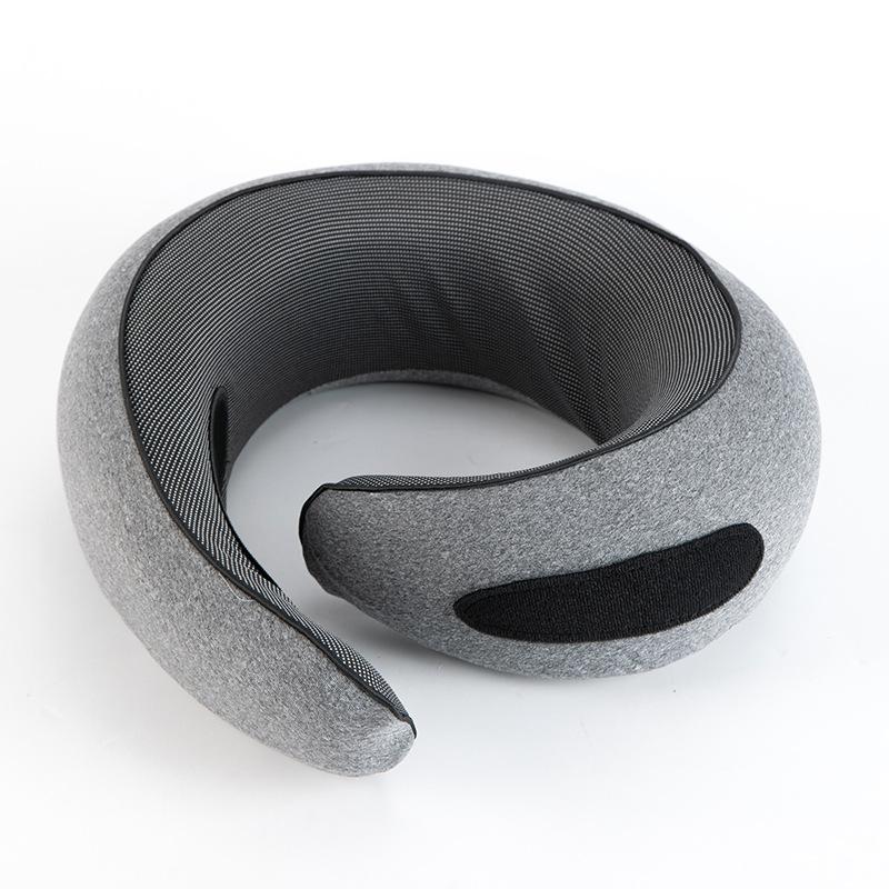 Portable U-Shaped Cotton Snail Pillow  Cervical Support for Outdoor Travel Car & Airplane Neck Comfort Pillow