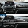 Carbon Style ABS Car Dashboard Cover Panel Sticker Dashboard Decal For BMW 3 4 Series F30 F31 F32 F33 F34 F36 2013 2014-2018 LHD