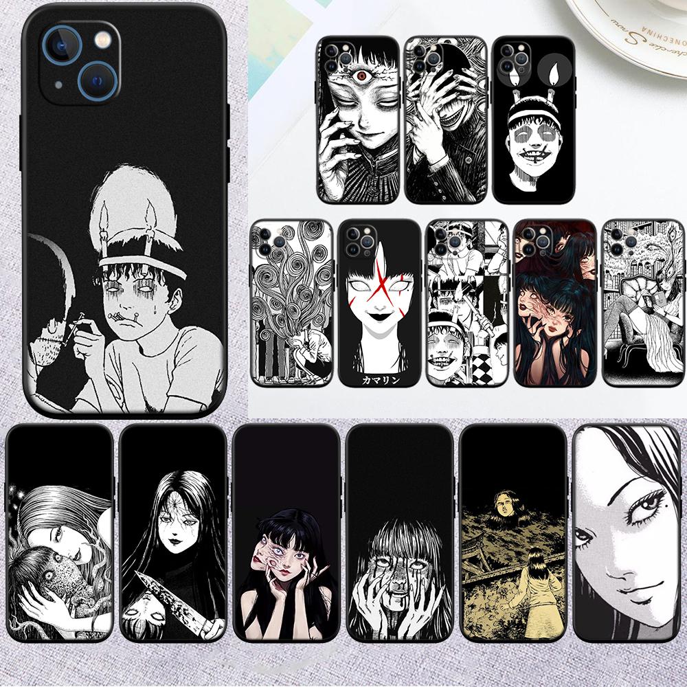 Junji Ito Tomie New High-End Cover Phone Case for iPhone 16 15 14 13 Pro Max Plus Mini
