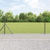 vidaXL Hexagonal Fence Grey 0.4x50 M Steel 3353680