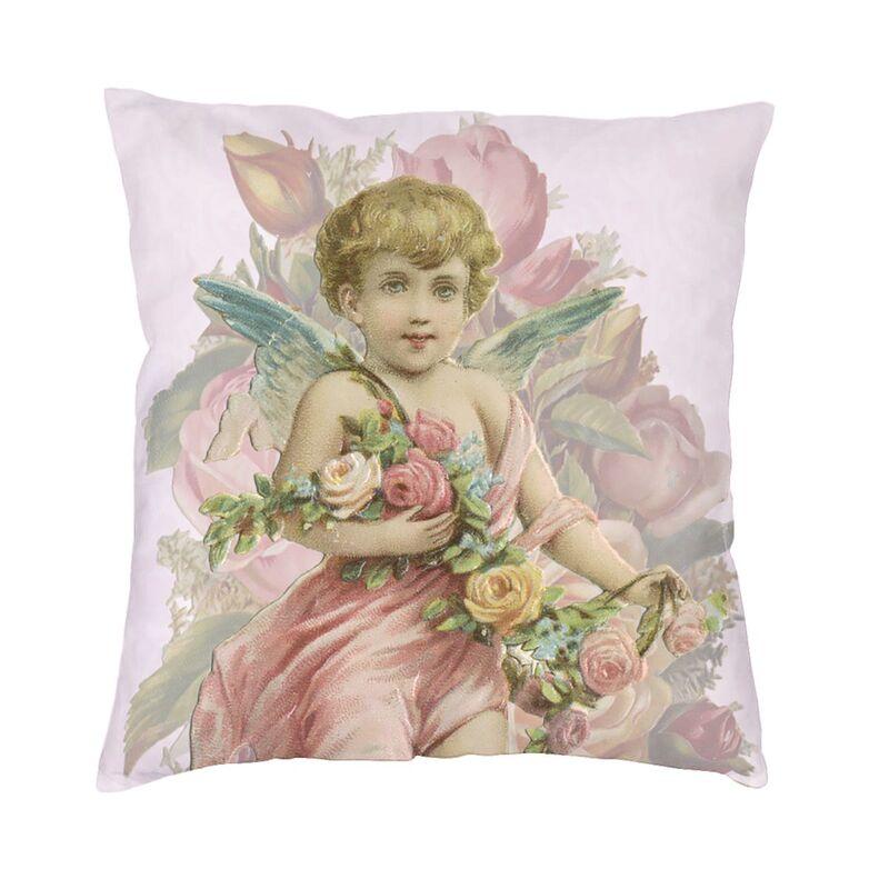 Nordic Victorian Angel Cushion Cover Velvet Fairies Sea Throw Pillow Case Living Room Decoration Pillowcase