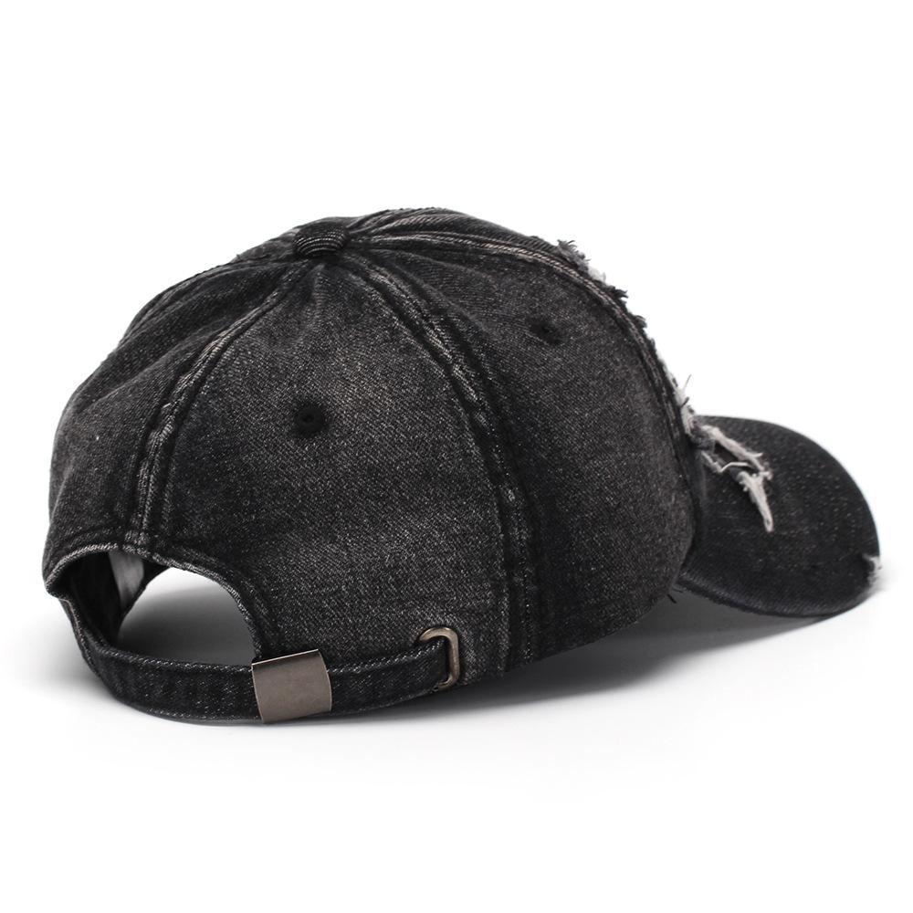 Generic Distressed Denim Baseball Cap Adjustable Vintage Washed Sun Hat