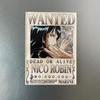 Kreativní magnet s plakátem Wanted z One Piece - Anime Kreslená Dekorace na ledničku & Samolepka na vzkazy